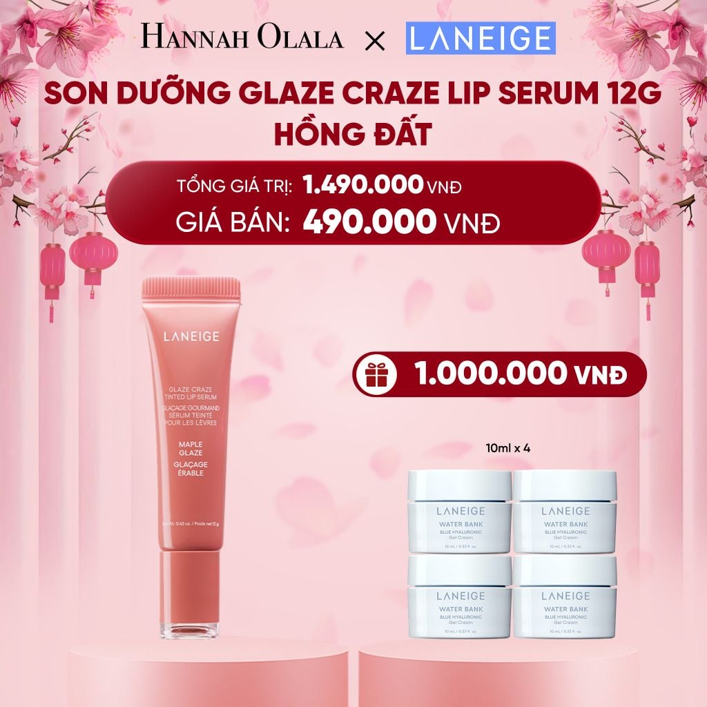  DEAL 11:SON DƯỠNG CÓ MÀU LANEIGE LIP CRAZE SERUM 12G 
