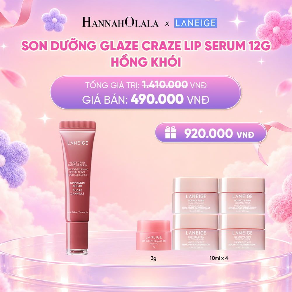  DEAL 13: SON DƯỠNG CÓ MÀU LANEIGE LIP CRAZE SERUM 12G_ A75 
