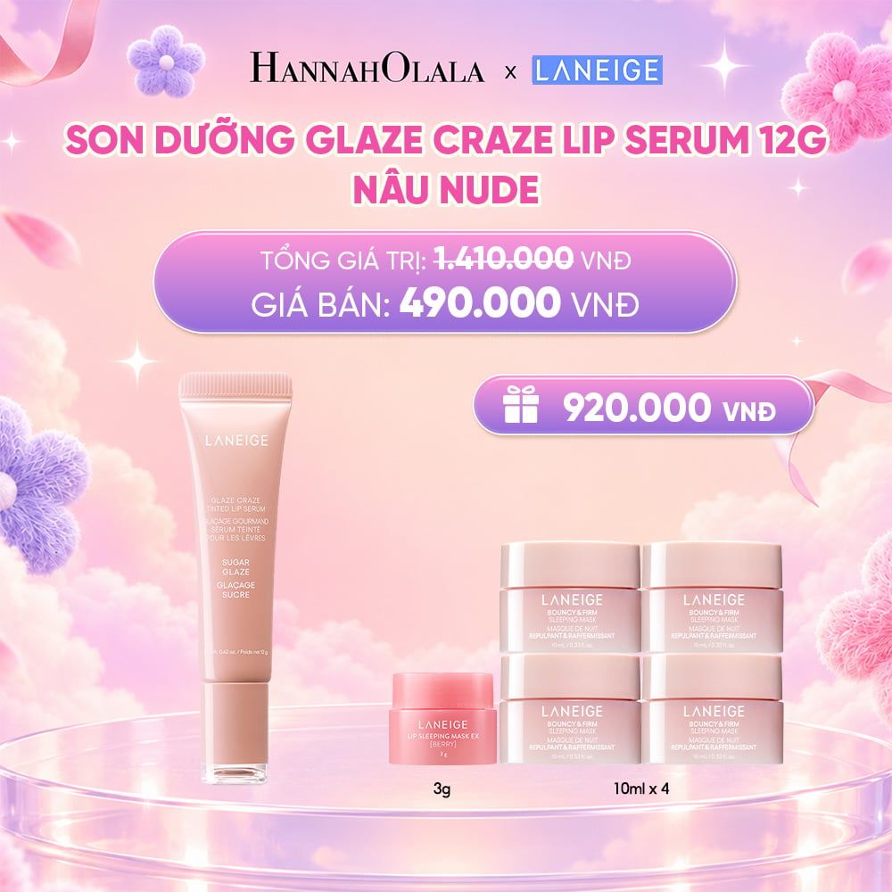  DEAL 13: SON DƯỠNG CÓ MÀU LANEIGE LIP CRAZE SERUM 12G_ A75 