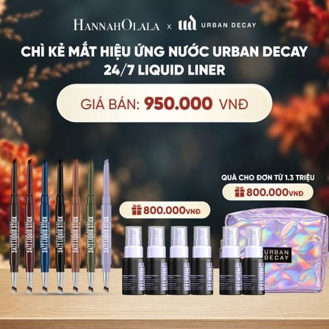  CHÌ KẺ MẮT HIỆU ỨNG NƯỚC URBAN DECAY 24/7 LIQUID LINER, BỀN MÀU 24H, CHỐNG NƯỚC KHÁNG MỒ HÔI - A168 