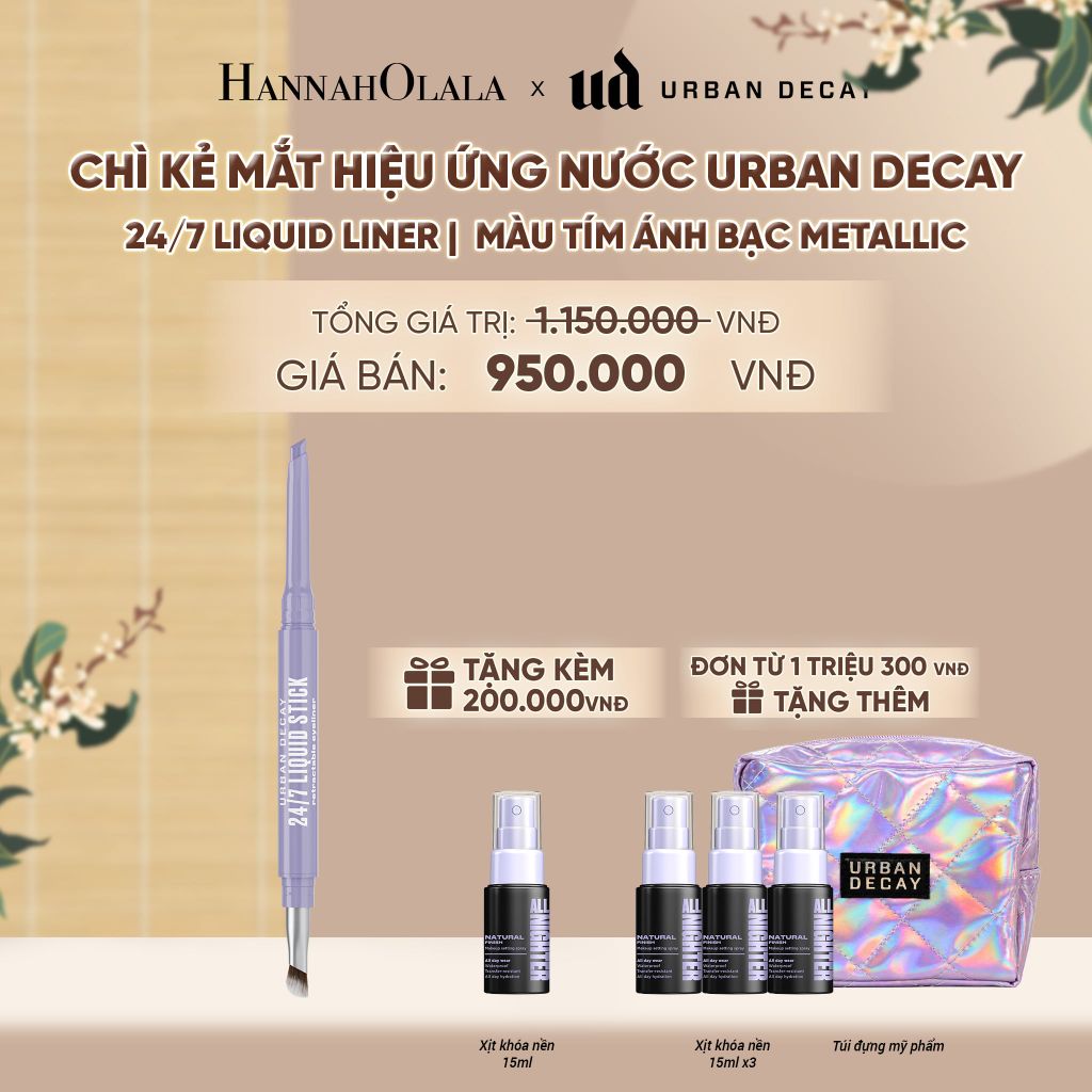  CHÌ KẺ MẮT HIỆU ỨNG NƯỚC URBAN DECAY 24/7 LIQUID LINER, BỀN MÀU 24H, CHỐNG NƯỚC KHÁNG MỒ HÔI - A206 
