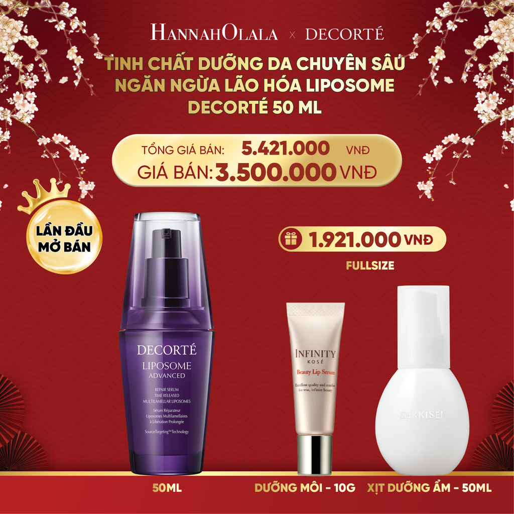  [FLASH DEAL] DEAL 1: TINH CHẤT DƯỠNG DA CHUYÊN SÂU NGĂN NGỪA LÃO HÓA LIPOSOME DECORTÉ 50 ML 
