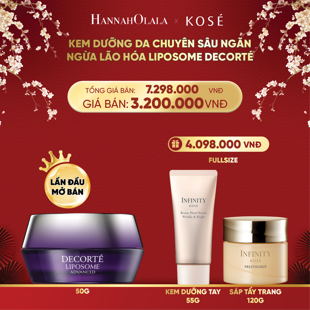  [FLASH DEAL] DEAL 8: KEM DƯỠNG DA CHUYÊN SÂU NGĂN NGỪA LÃO HÓA LIPOSOME DECORTÉ 