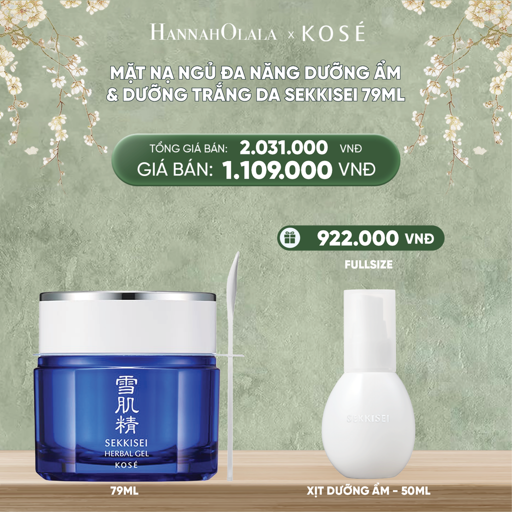  D227_DEAL 3: MẶT NẠ NGỦ ĐA NĂNG DƯỠNG ẨM & DƯỠNG TRẮNG DA SEKKISEI 79ML 