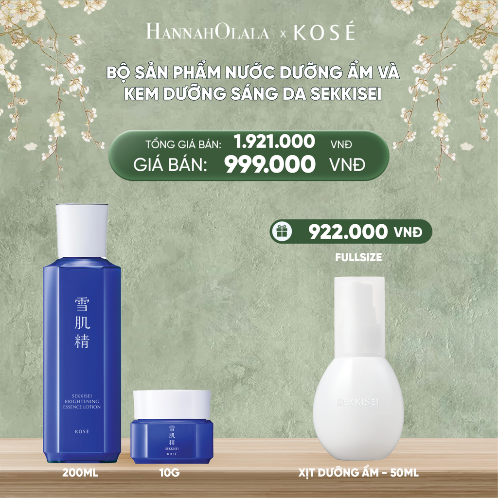  D228_DEAL 4: BỘ SẢN PHẨM NƯỚC DƯỠNG ẨM VÀ KEM DƯỠNG SÁNG DA SEKKISEI 