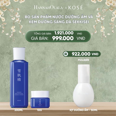  D228_DEAL 4: BỘ SẢN PHẨM NƯỚC DƯỠNG ẨM VÀ KEM DƯỠNG SÁNG DA SEKKISEI 