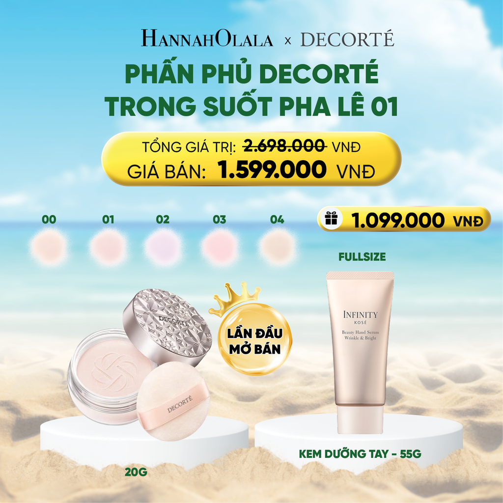  PHẤN PHỦ TRONG SUỐT, HIỆU CHỈNH SẮC DA DECORTÉ 