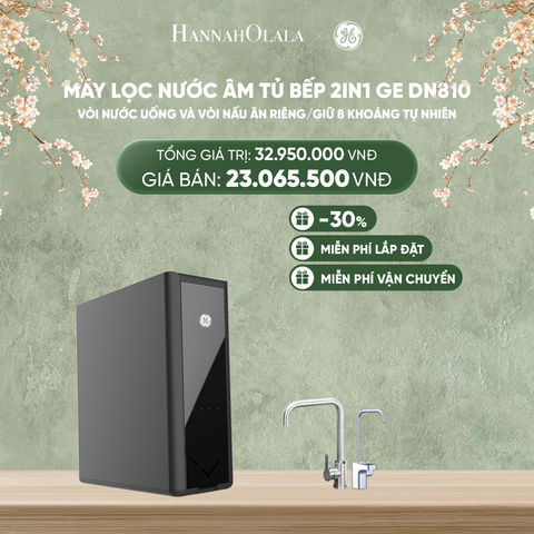  DEAL 4: MÁY LỌC NƯỚC ÂM TỦ BẾP 2IN1 GE DN810 - VÒI NƯỚC UỐNG VÀ VÒI NẤU ĂN RIÊNG/GIỮ 8 KHOÁNG TỰ NHIÊN 