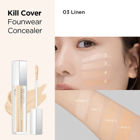  KEM CHE KHUYẾT ĐIỂM CLIO KILL COVER FOUNWEAR CONCEALER 6G 