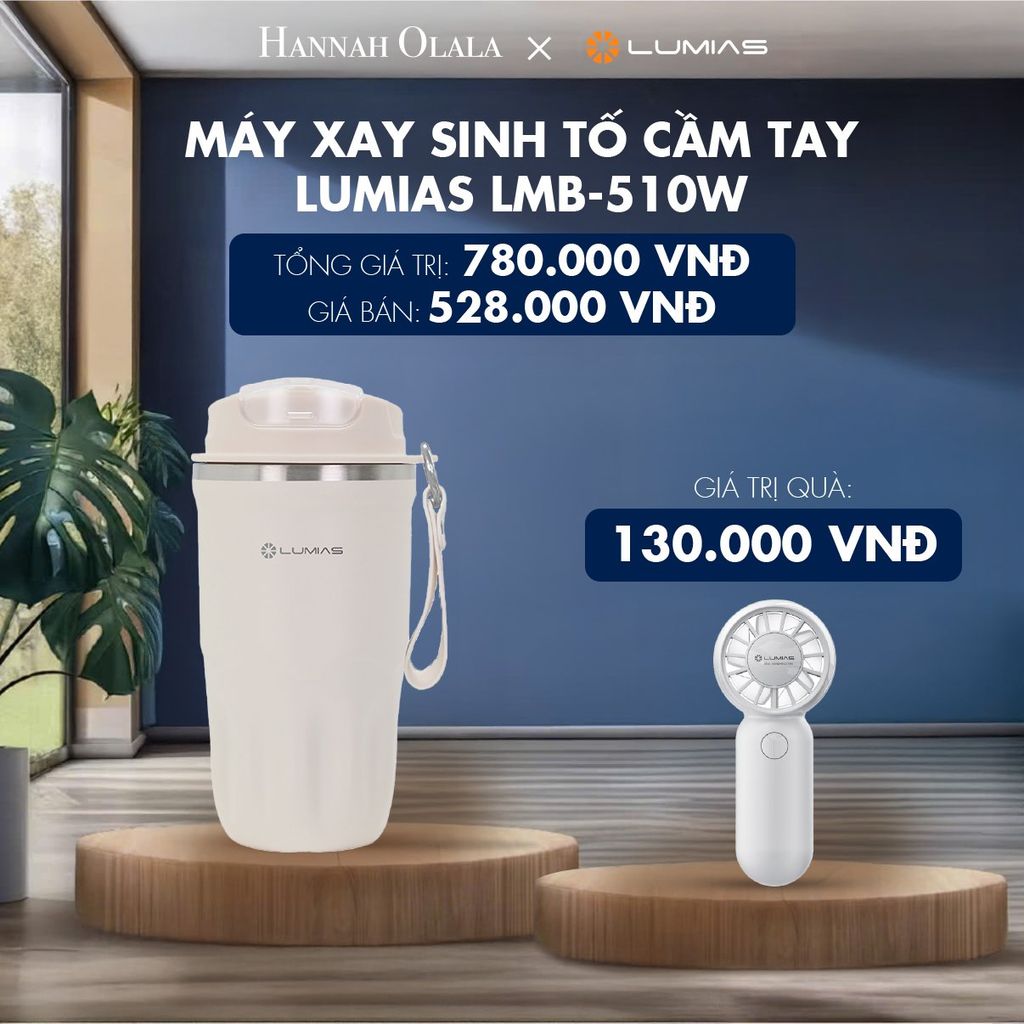  M56_DEAL 20: MÁY XAY SINH TỐ CẦM TAY LUMIAS LMB-510W 