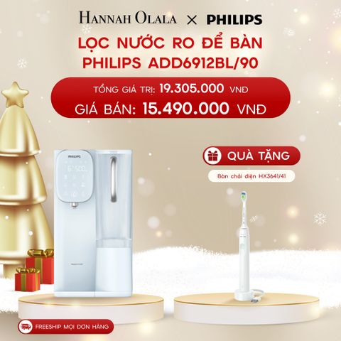  A504_DEAL 3: LỌC NƯỚC RO ĐỂ BÀN PHILIPS ADD6912BL/90 (ADD6912 XANH DƯƠNG) 
