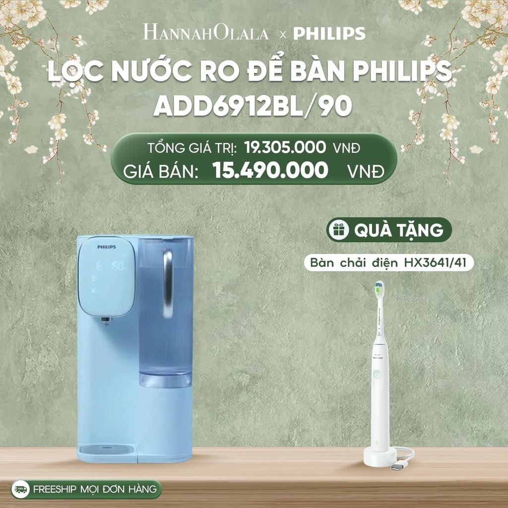  DEAL 20: LỌC NƯỚC RO ĐỂ BÀN PHILIPS ADD6912BL/90 (ADD6912 XANH DƯƠNG) 