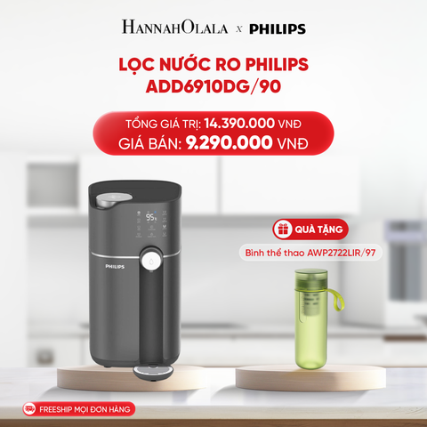  DEAL 1: LỌC NƯỚC RO PHILIPS ADD6910DG/90 (6910 MÀU XÁM) 