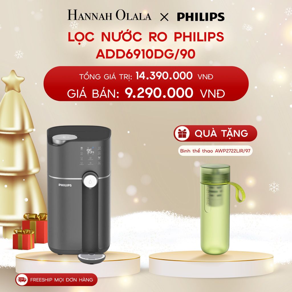  A482_DEAL 1: LỌC NƯỚC RO PHILIPS ADD6910DG/90 (6910 MÀU XÁM) 