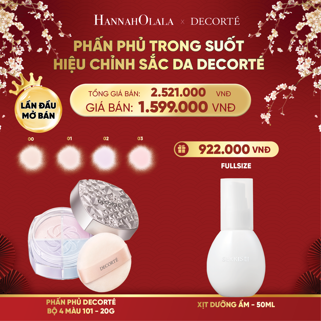  [FLASH DEAL] DEAL 9: PHẤN PHỦ TRONG SUỐT, HIỆU CHỈNH SẮC DA DECORTÉ 