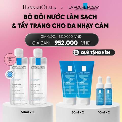  BỘ ĐÔI NƯỚC TẨY TRANG CHO DA NHẠY CẢM MICELLAR SENSITIVE SKIN 400ML DEAL 10:_A1298 