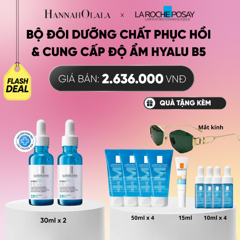  BỘ ĐÔI DƯỠNG CHẤT PHỤC HỒI & CUNG CẤP ĐỘ ẨM CHUYÊN SÂU HYALU B5 SERUM 30ML ([CẢI TIẾN MỚI - 4 LOẠI HA]) DEAL 15:_ A1301 