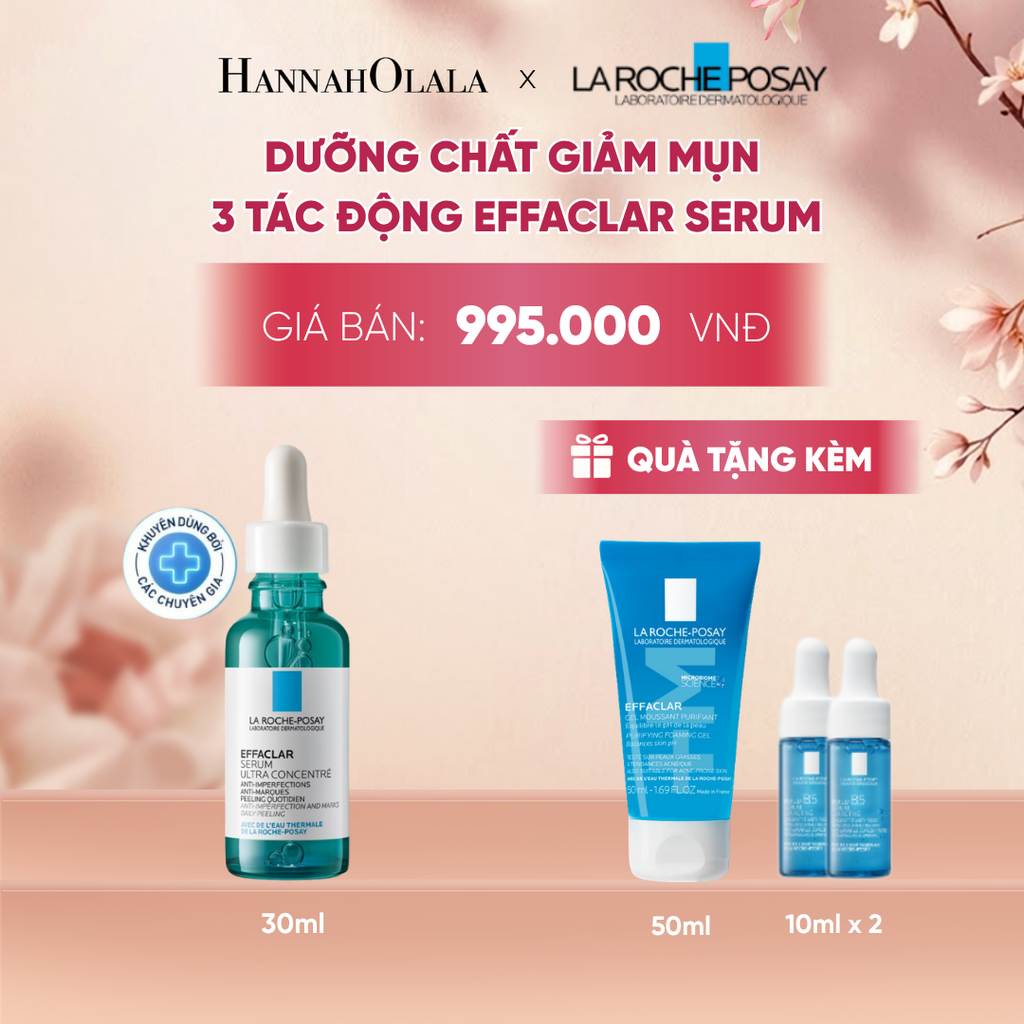  DƯỠNG CHẤT GIẢM MỤN 3 TÁC ĐỘNG LA ROCHE-POSAY EFFACLAR SERUM 30ML - A2212 