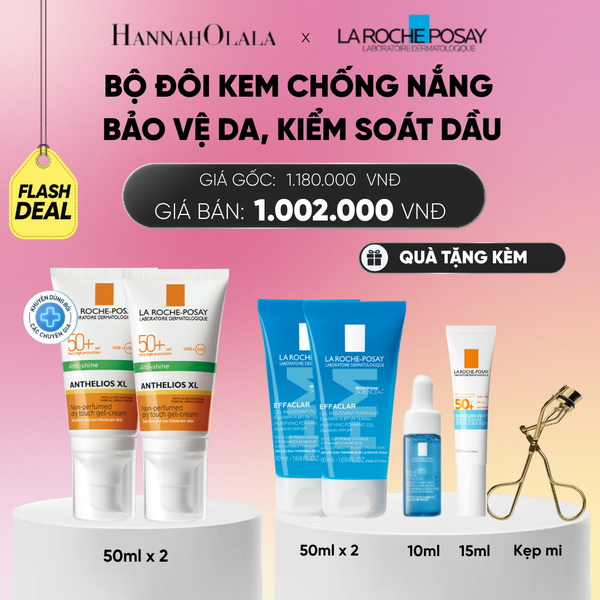  BỘ ĐÔI KEM CHỐNG NẮNG BẢO VỆ DA, KIỂM SOÁT DẦU ANTHELIOS XL OIL CONTROL GEL CREAM 50ML DEAL 17:_A1304 