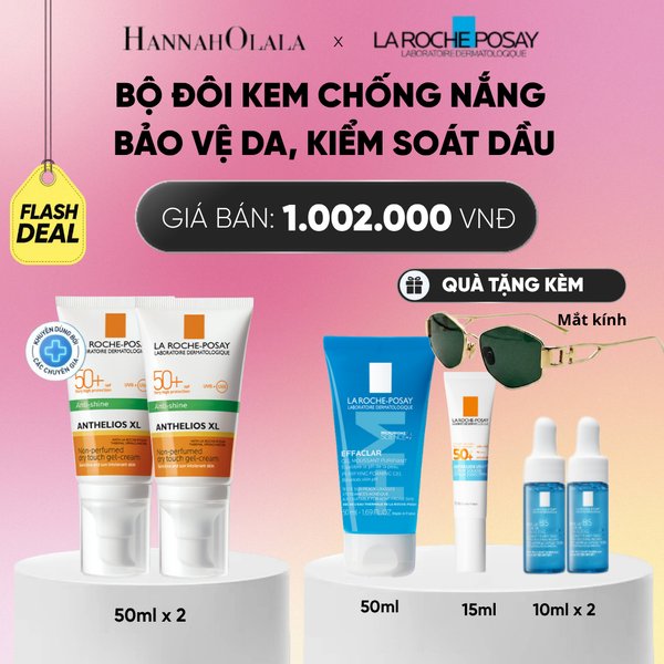  BỘ ĐÔI KEM CHỐNG NẮNG BẢO VỆ DA, KIỂM SOÁT DẦU ANTHELIOS XL OIL CONTROL GEL CREAM 50ML DEAL 17_2: 
