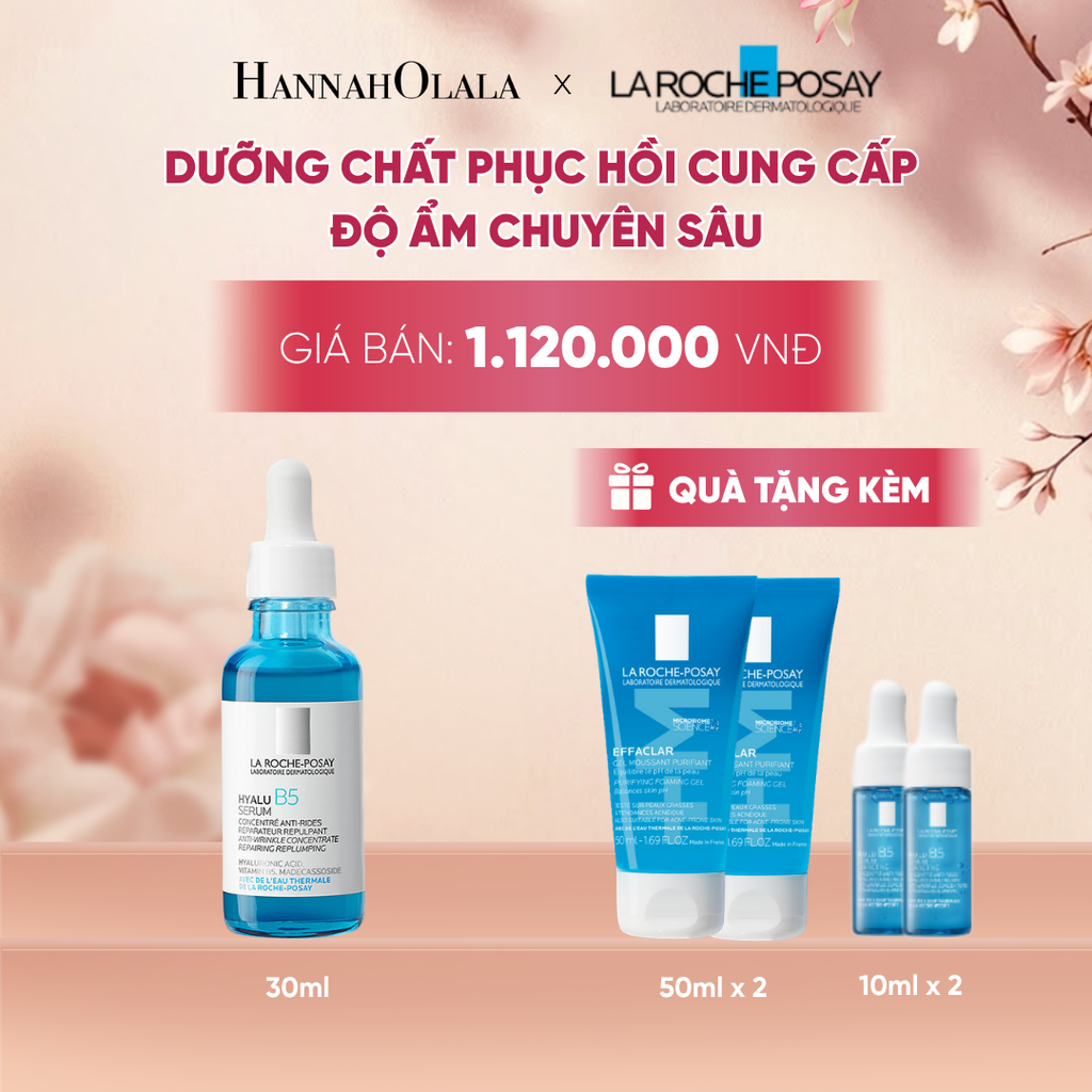  (MẪU CŨ, DATE 05/2028) DƯỠNG CHẤT PHỤC HỒI & CUNG CẤP ĐỘ ẨM CHUYÊN SÂU HYALU B5 SERUM 30ML - A1669 