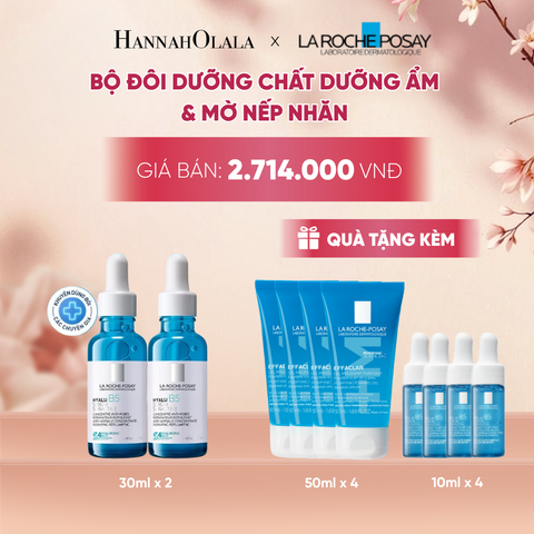  BỘ ĐÔI DƯỠNG CHẤT DƯỠNG ẨM & MỜ NẾP NHĂN LA ROCHE-POSAY HYALU B5 30ML - A388 
