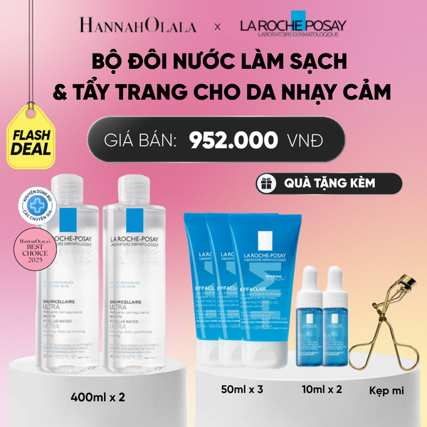  BỘ ĐÔI NƯỚC TẨY TRANG CHO DA NHẠY CẢM MICELLAR SENSITIVE SKIN 400ML DEAL 19:_ A1297 