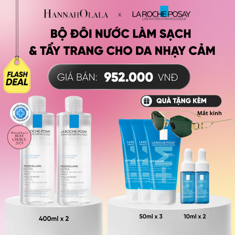  BỘ ĐÔI NƯỚC TẨY TRANG CHO DA NHẠY CẢM MICELLAR SENSITIVE SKIN 400ML DEAL 19_2: 