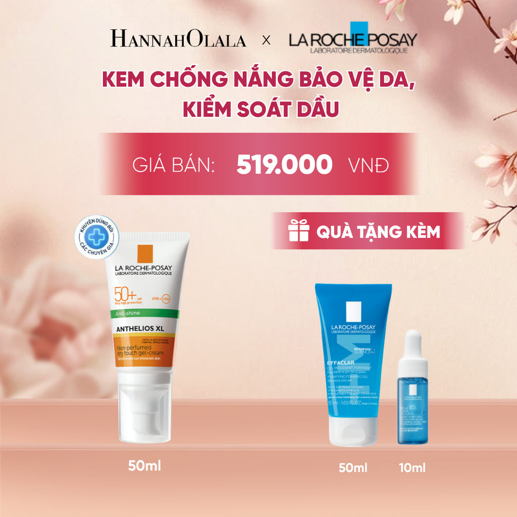 KEM CHỐNG NẮNG NÂNG TONE CHO DA DẦU LA ROCHE-POSAY ANTHELIOS XL SPF50+ PA++++ 50ML - A212 