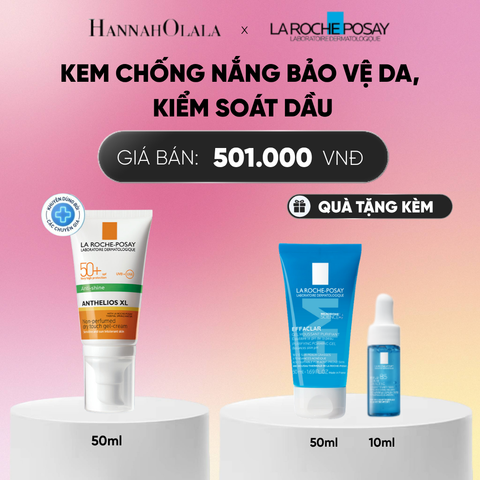  KEM CHỐNG NẮNG BẢO VỆ DA, KIỂM SOÁT DẦU ANTHELIOS XL OIL CONTROL GEL CREAM 50ML DEAL 1:_ A1303 