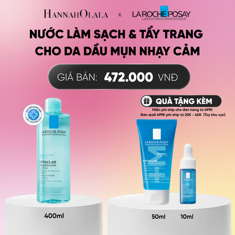  NƯỚC TẨY TRANG CHO DA DẦU MỤN NHẠY CẢM EFFACLAR MICELLAR 400ML DEAL 3:_ A1311 