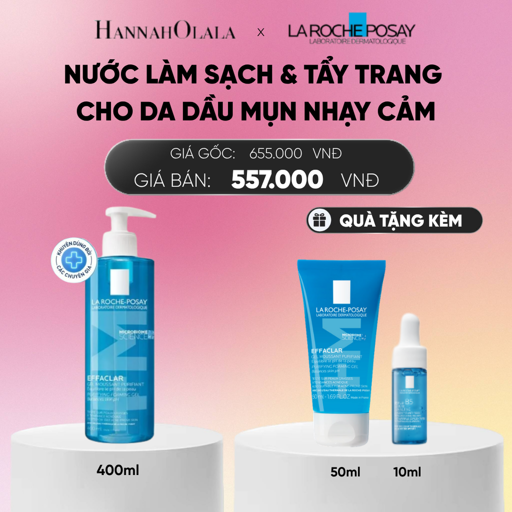  GEL RỬA MẶT SẠCH SÂU CHO DA DẦU MỤN EFFACLAR FOAMING GEL 400ML DEAL 4:_A1309 
