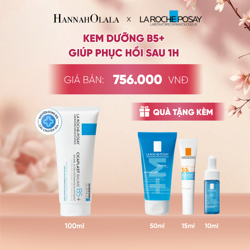  KEM DƯỠNG ẨM & PHỤC HỒI ĐA NĂNG LA ROCHE-POSAY CICAPLAST BAUME B5+ GIÚP PHỤC HỒI DA SAU 1 LẦN SỬ DỤNG - PHIÊN BẢN 100ML - A213 