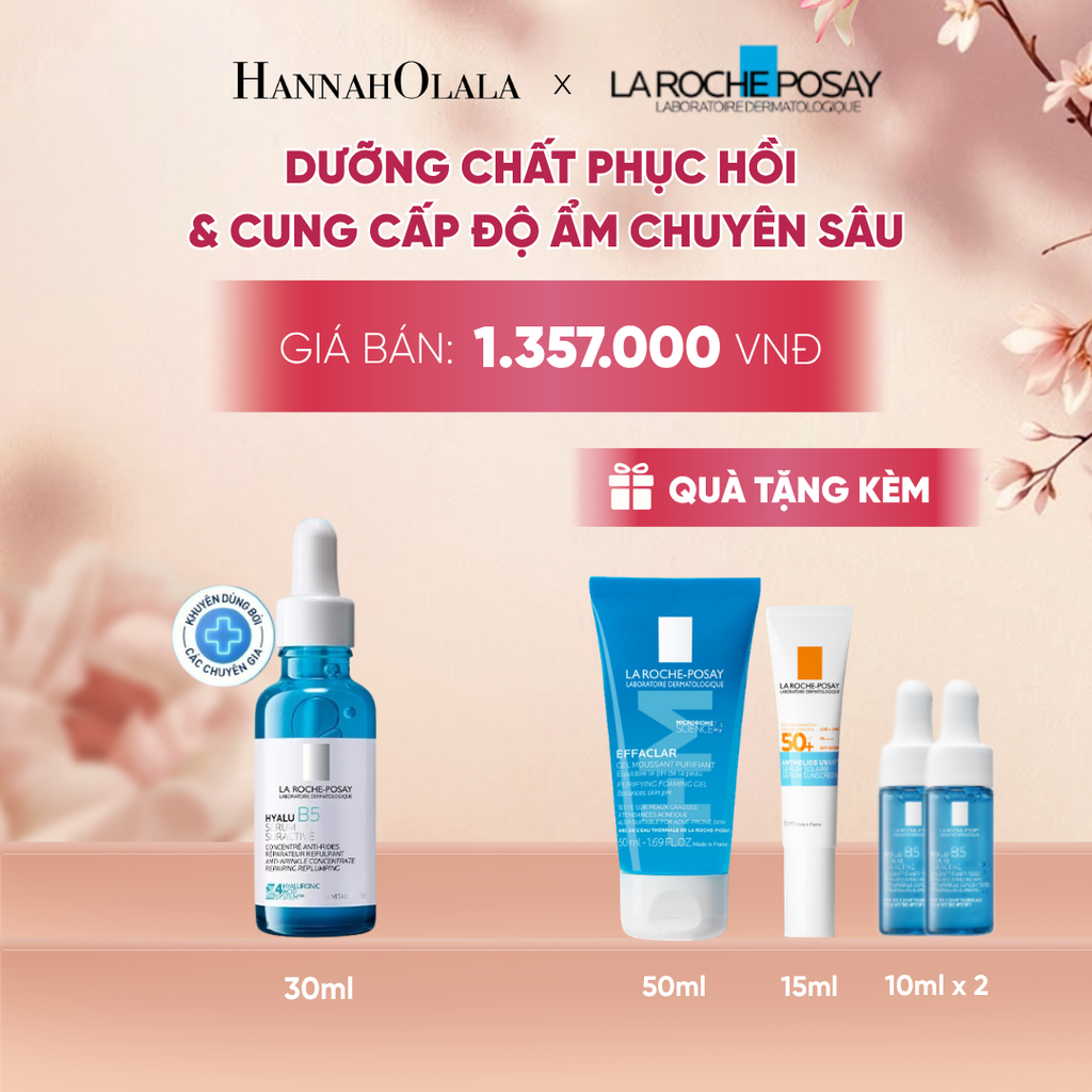  DƯỠNG CHẤT DƯỠNG ẨM & MỜ NẾP NHĂN LA ROCHE-POSAY HYALU B5 30ML - A389 
