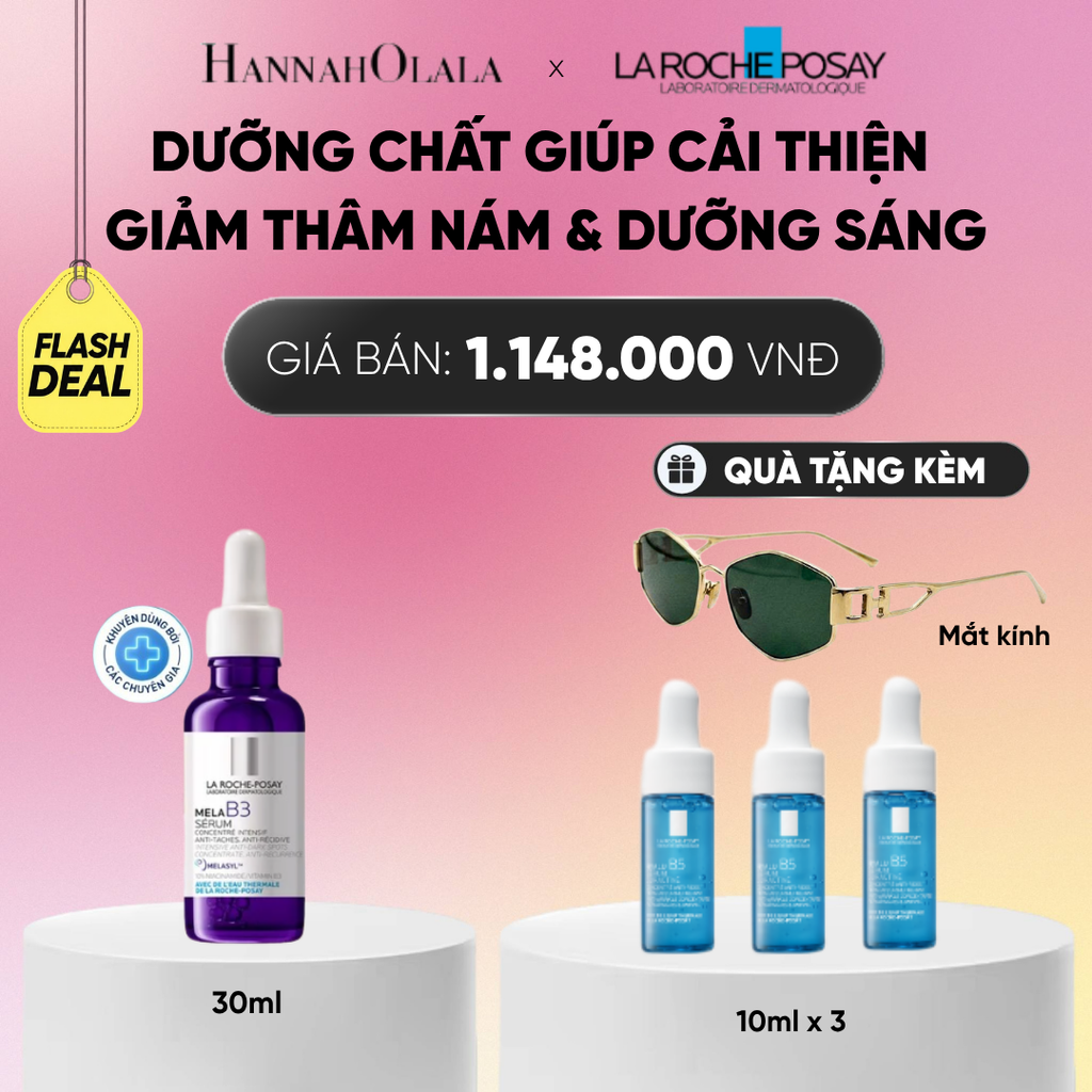  DƯỠNG CHẤT GIÚP CẢI THIỆN GIẢM THÂM NÁM & DƯỠNG SÁNG TOÀN DIỆN MELA B3 SERUM 30ML DEAL 8:_A088 