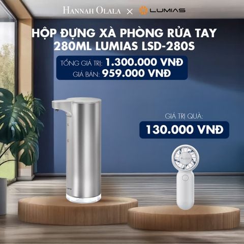  M78_DEAL 39: HỘP ĐỰNG XÀ PHÒNG RỬA TAY 280ML LUMIAS LSD-280S 