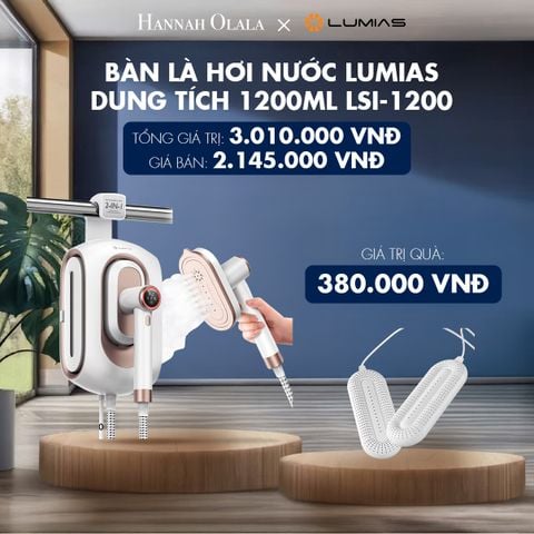  M83_DEAL 44: BÀN LÀ HƠI NƯỚC LUMIAS DUNG TÍCH 1200ML LSI-1200 