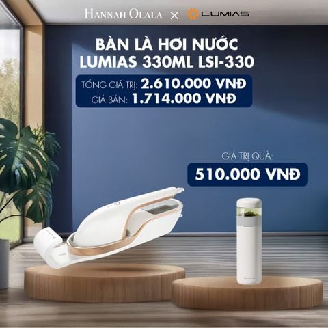  DEAL 45: BÀN LÀ HƠI NƯỚC LUMIAS DUNG TÍCH 330ML LSI-330 