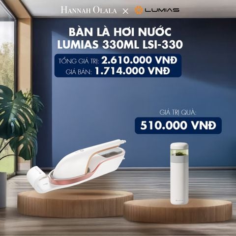  DEAL 45: BÀN LÀ HƠI NƯỚC LUMIAS DUNG TÍCH 330ML LSI-330 