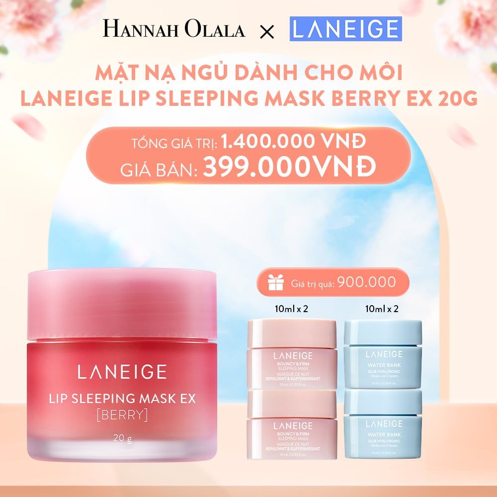  A431_DEAL 2: MẶT NẠ NGỦ DÀNH CHO MÔI LANEIGE LIP SLEEPING MASK 20G (CHỌN MÙI HƯƠNG) 