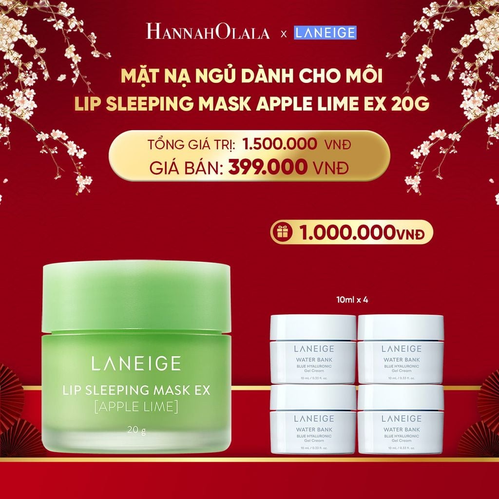  DEAL 1: MẶT NẠ NGỦ DÀNH CHO MÔI LANEIGE LIP SLEEPING MASK 20G (CHỌN MÙI HƯƠNG) 