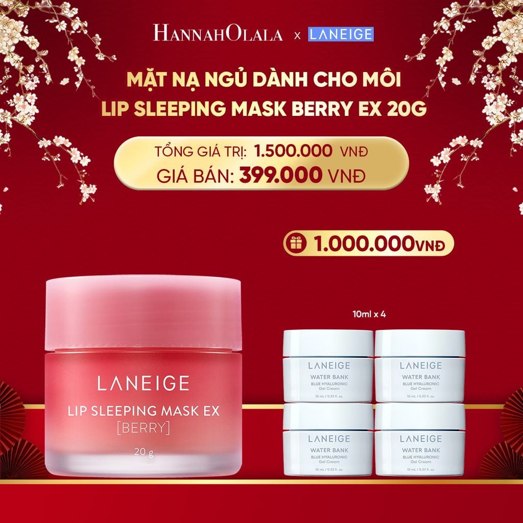  DEAL 1: MẶT NẠ NGỦ DÀNH CHO MÔI LANEIGE LIP SLEEPING MASK 20G (CHỌN MÙI HƯƠNG) 