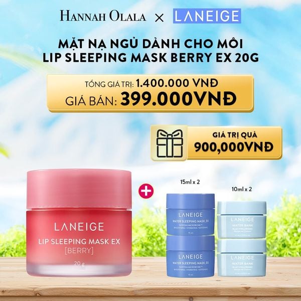  D6_DEAL 2: MUA 1 MẶT NẠ NGỦ DÀNH CHO MÔI LANEIGE LIP SLEEPING MASK HƯƠNG (CHỌN HƯƠNG) EX 20G 