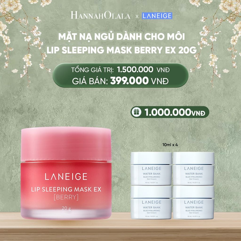  DEAL 1: MẶT NẠ NGỦ DÀNH CHO MÔI LANEIGE LIP SLEEPING MASK 20G (CHỌN MÙI HƯƠNG) 