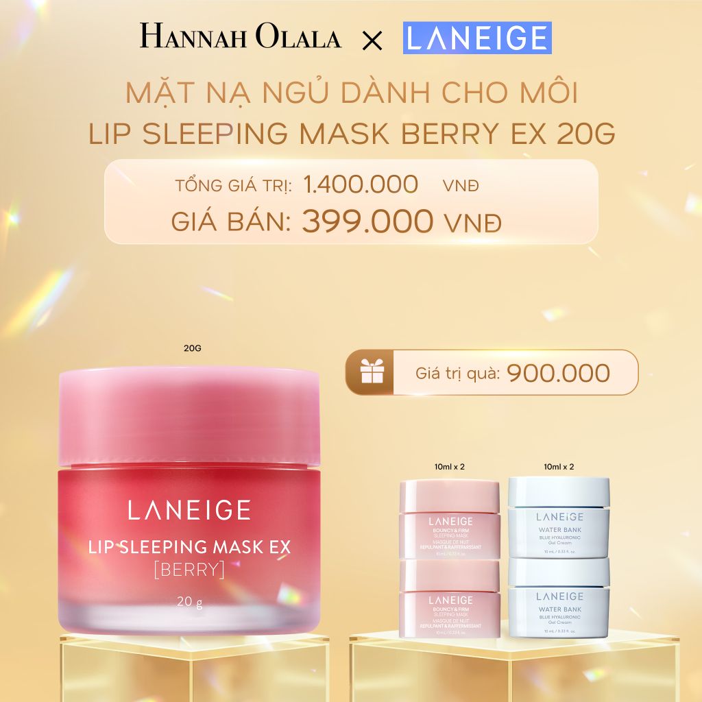  DEAL 14: MẶT NẠ NGỦ DÀNH CHO MÔI LANEIGE LIP SLEEPING MASK 20G (CHỌN MÙI HƯƠNG) 