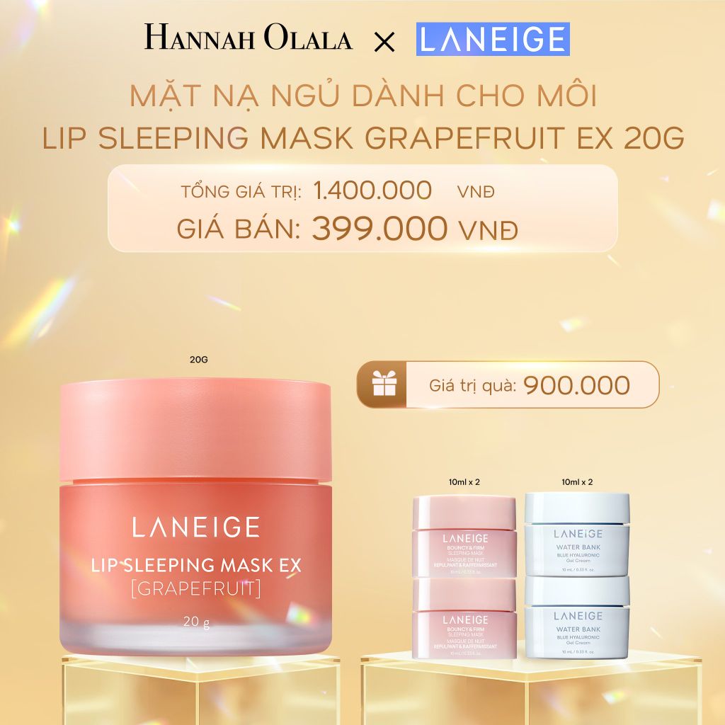  DEAL 14: MẶT NẠ NGỦ DÀNH CHO MÔI LANEIGE LIP SLEEPING MASK 20G (CHỌN MÙI HƯƠNG) 