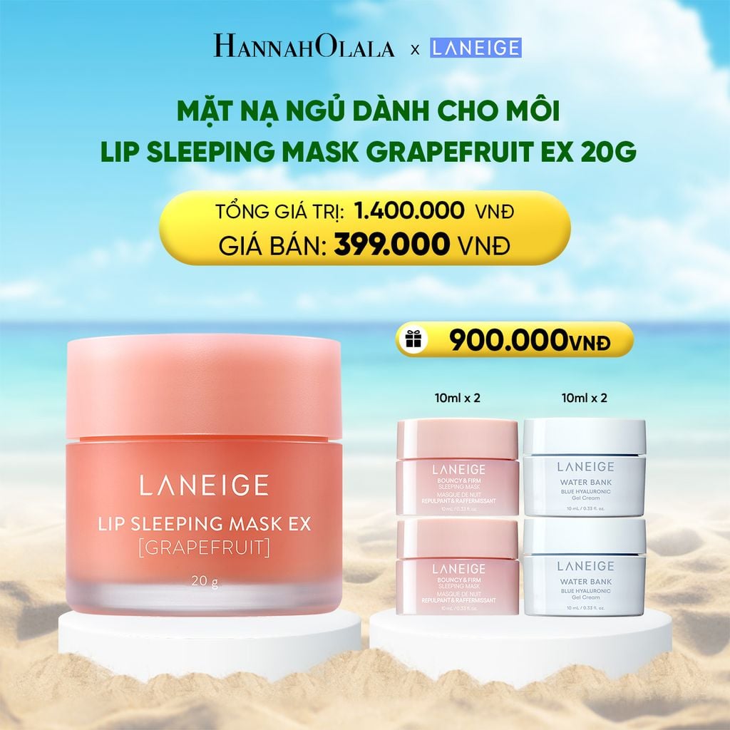  DEAL 1: MẶT NẠ NGỦ DÀNH CHO MÔI LANEIGE LIP SLEEPING MASK 20G (CHỌN MÙI HƯƠNG) 