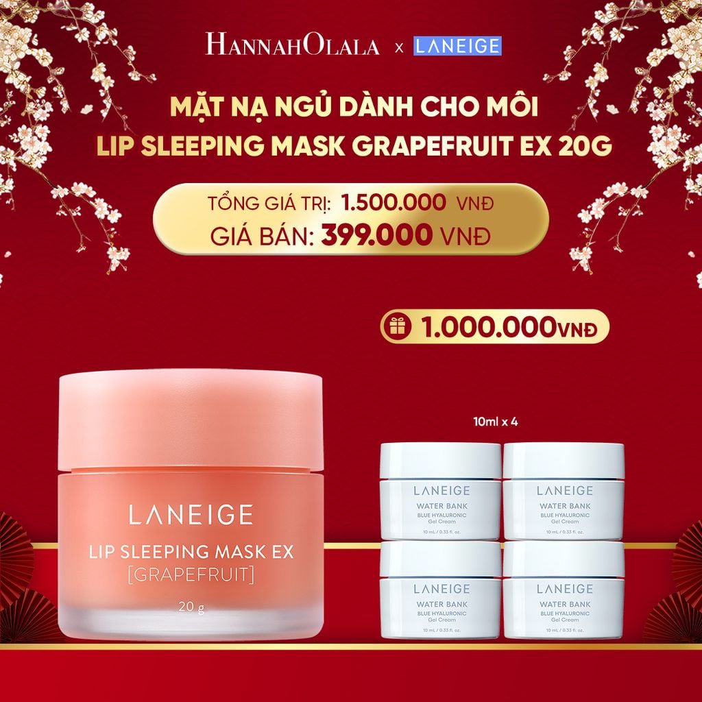  DEAL 1: MẶT NẠ NGỦ DÀNH CHO MÔI LANEIGE LIP SLEEPING MASK 20G (CHỌN MÙI HƯƠNG) 