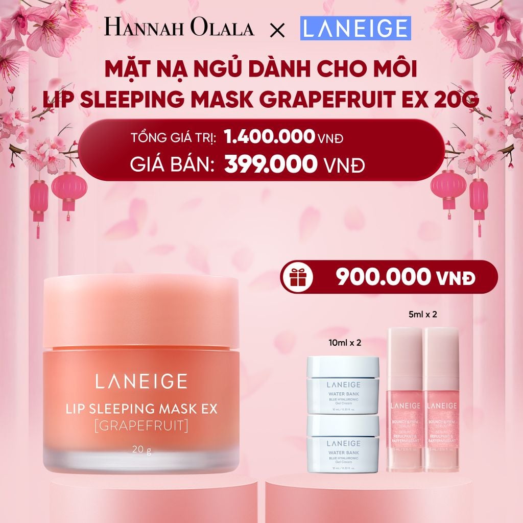  DEAL 14: MẶT NẠ NGỦ DÀNH CHO MÔI LANEIGE LIP SLEEPING MASK 20G (CHỌN MÙI HƯƠNG) 