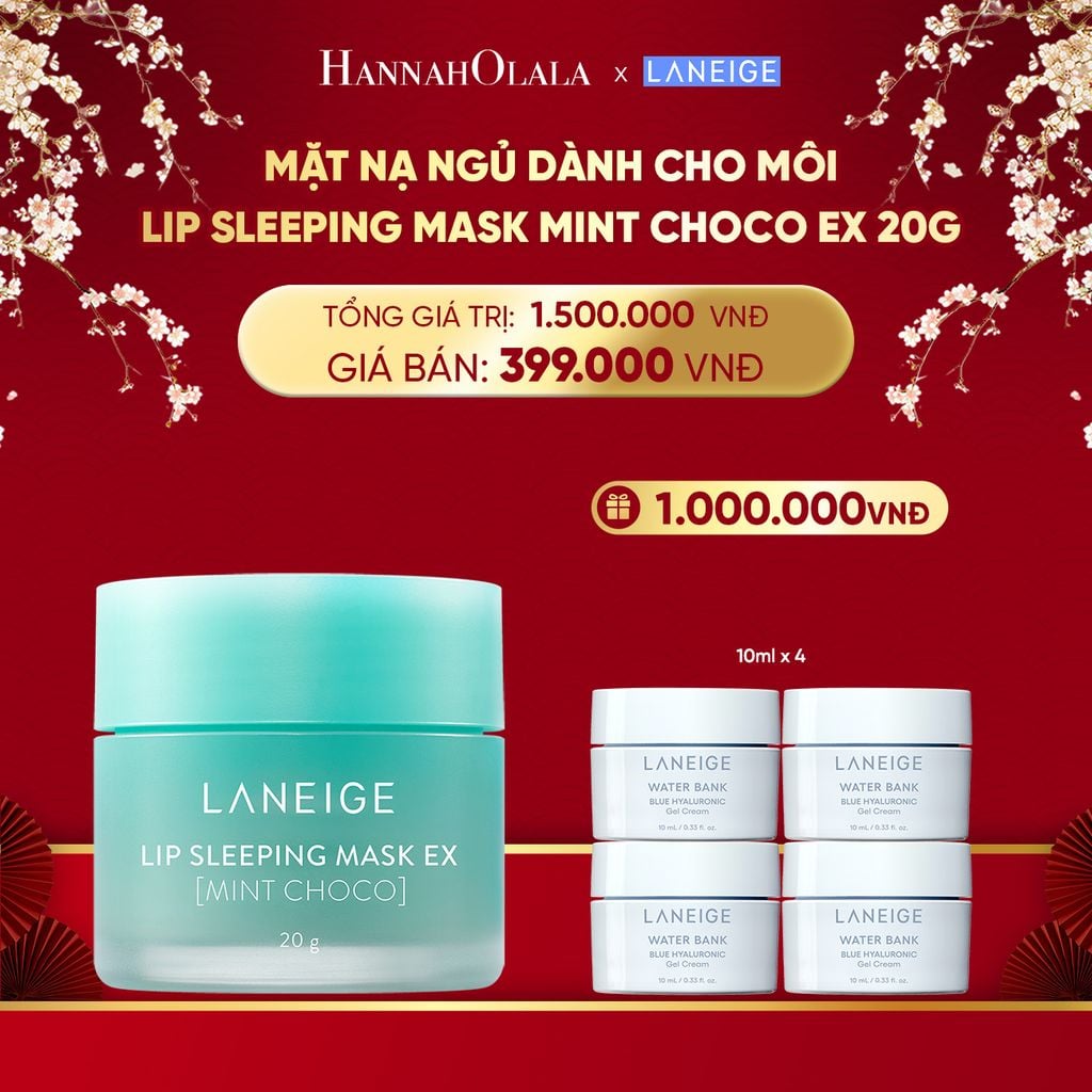 DEAL 1: MẶT NẠ NGỦ DÀNH CHO MÔI LANEIGE LIP SLEEPING MASK 20G (CHỌN MÙI HƯƠNG) 